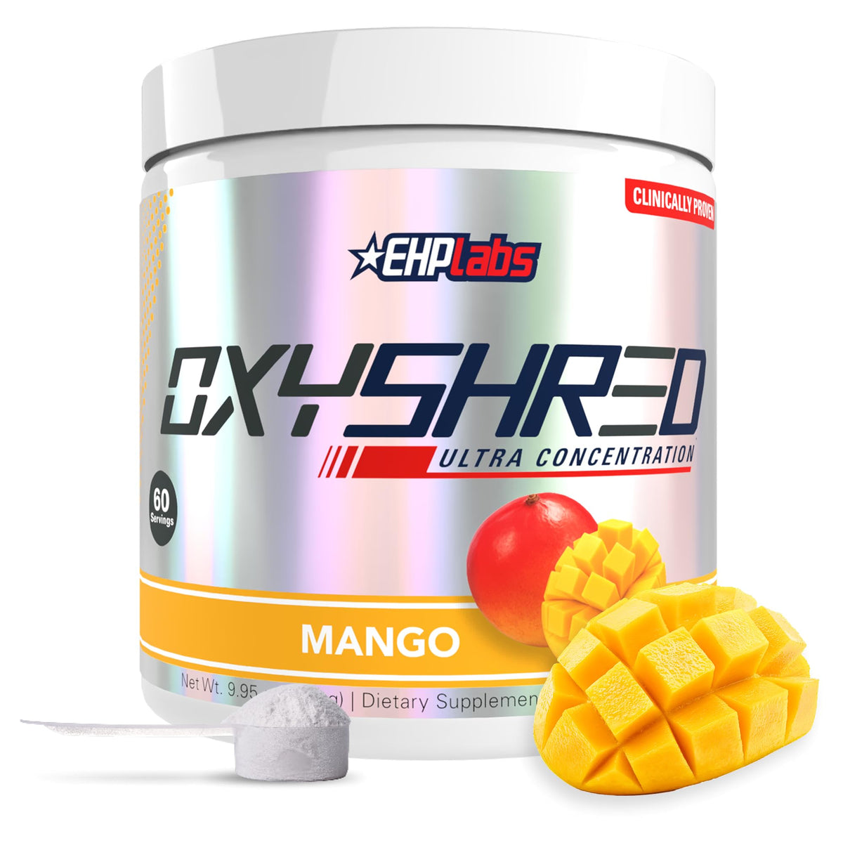 EHP Labs OxyShred Pre Workout Powder - Preworkout Powder with L Glutamine & Acetyl L Carnitine, Energy Boost Drink - Cosmic Blast, 60 Servings