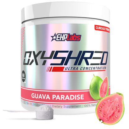 EHP Labs OxyShred Pre Workout Powder - Preworkout Powder with L Glutamine & Acetyl L Carnitine, Energy Boost Drink - Cosmic Blast, 60 Servings