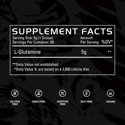 Gains in Bulk L-Glutamine Powder, Unflavored, 90 Servings