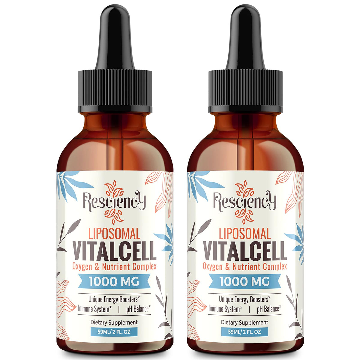 Liposomal Liquid Oxygen Drops, Oxygen & Nutrient Complex, High Absorption | Oxygen Boost Supplement with Trace Minerals, Fulvic Acid, CoQ10, Glutathione, Energy, Antioxidant, Altitude Support, 2 fl oz