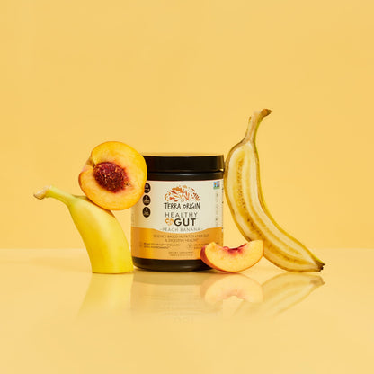 TERRA ORIGIN Healthy Gut Powder (Berry Flavor) |30-Servings with L-Glutamine, Zinc, Glucosamine, Slippery Elm Bark, Marshmallow Root and More!