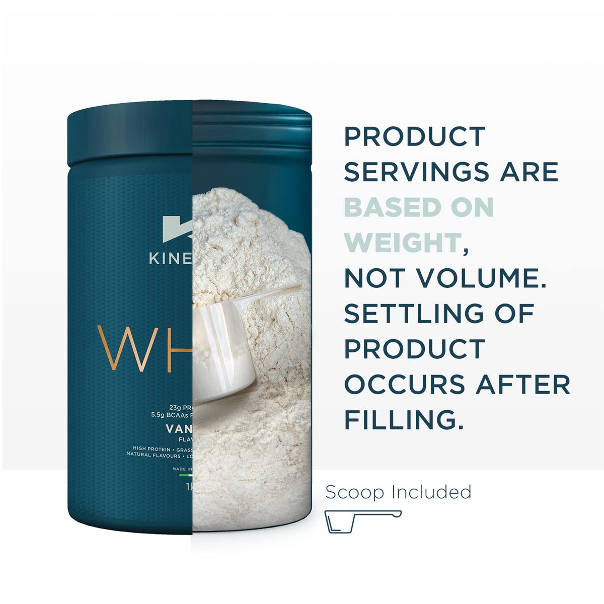 Kinetica Banana Whey Protein Powder | 2.27kg | 23g Protein per Serving | 76 Servings