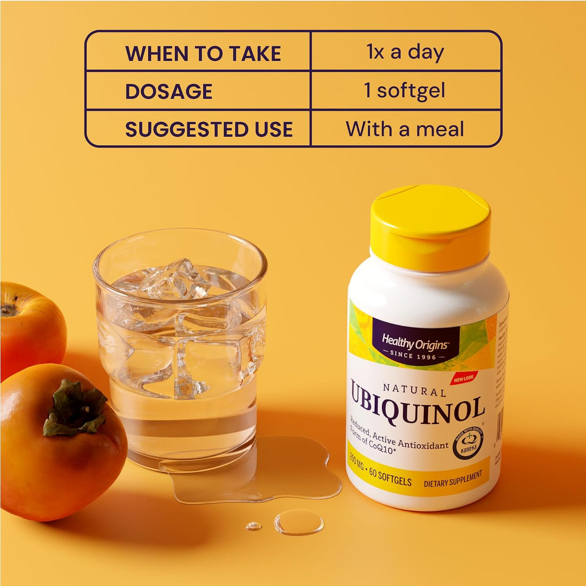 Healthy Origins Ubiquinol CoQ10 200 mg, Non-GMO, 60 Softgels