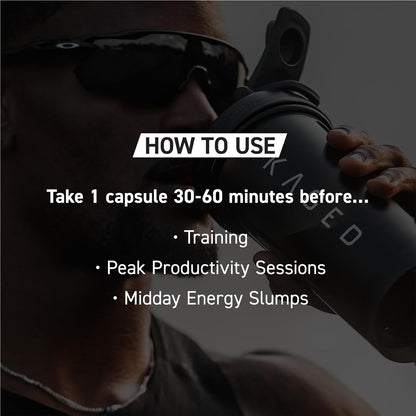 Kaged Caffeine Pills | Unflavored | 100 mg PurCaf Caffeine | Energy Boost, Coffee Replacement Pills | No Jitters | Supplements for Men & Women | 100 Servings