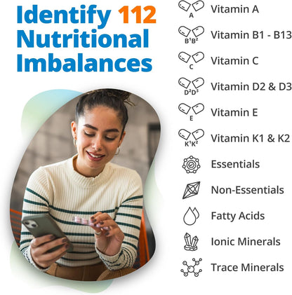 5Strands Food & Beverage Intolerance & Vitamins & Minerals Imbalance Test, at Home Hair Analysis for Adults & Kids, Digestive & Nutrient Insight, Results in 4 Days
