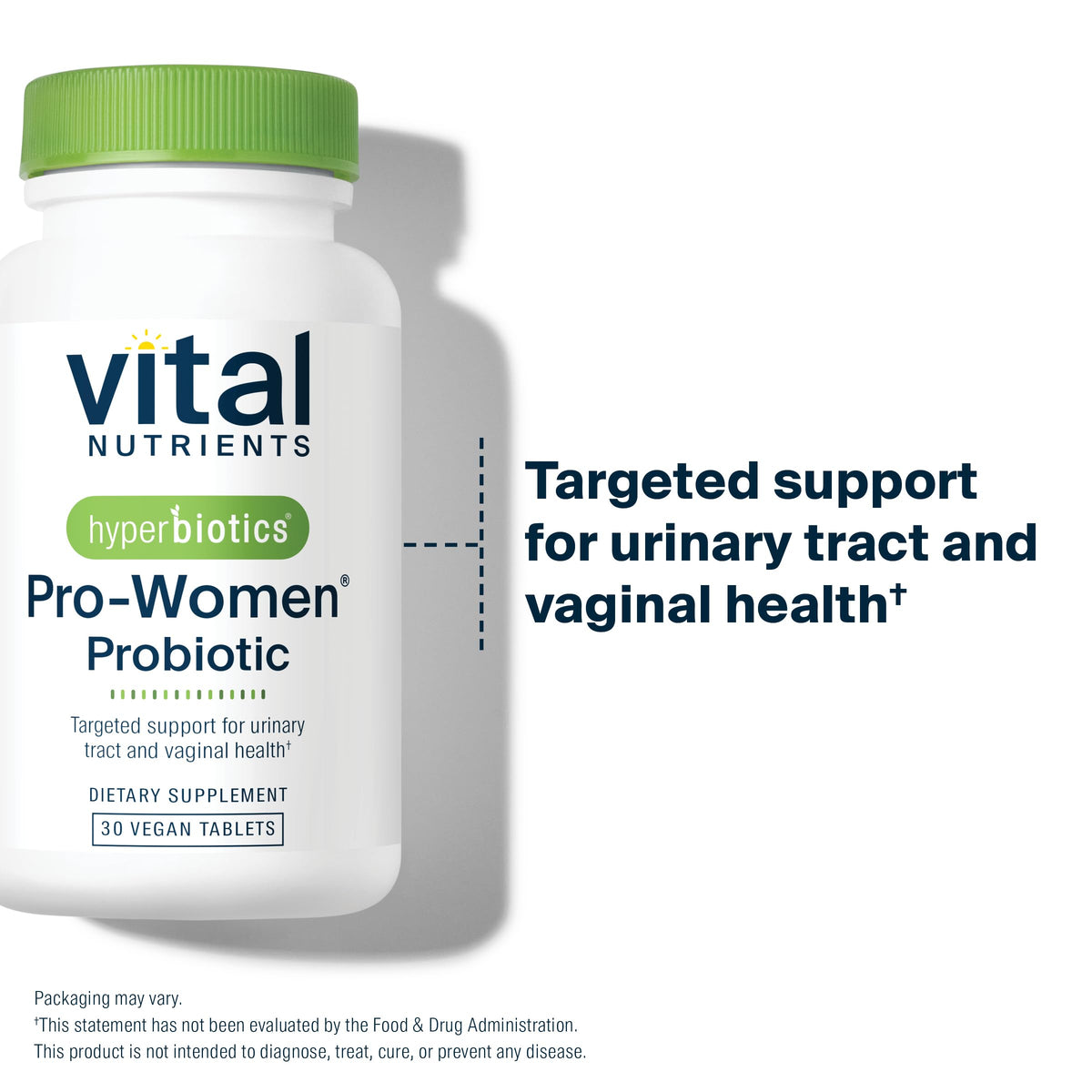 Hyperbiotics Vital Nutrients Pro Women Probiotics for Women | Vaginal Probiotics for PH Balance | Oral Probiotic for Vaginal Health and Urinary Tract Health | 6 Targeted Strains | 60 Vegan Tablets