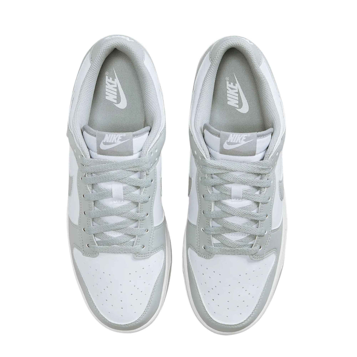 Retro Nike Dunk Low Men's Trainers in White Light Smoke Grey, Size 10.5 by Nike