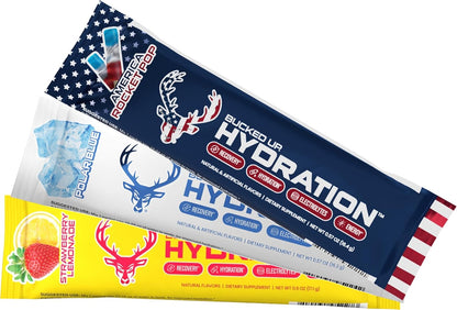 Bucked Up Hydration - Variety Pack | Electrolyte and Hydration Powder Drink Mix | 18 Packs (18 Servings)