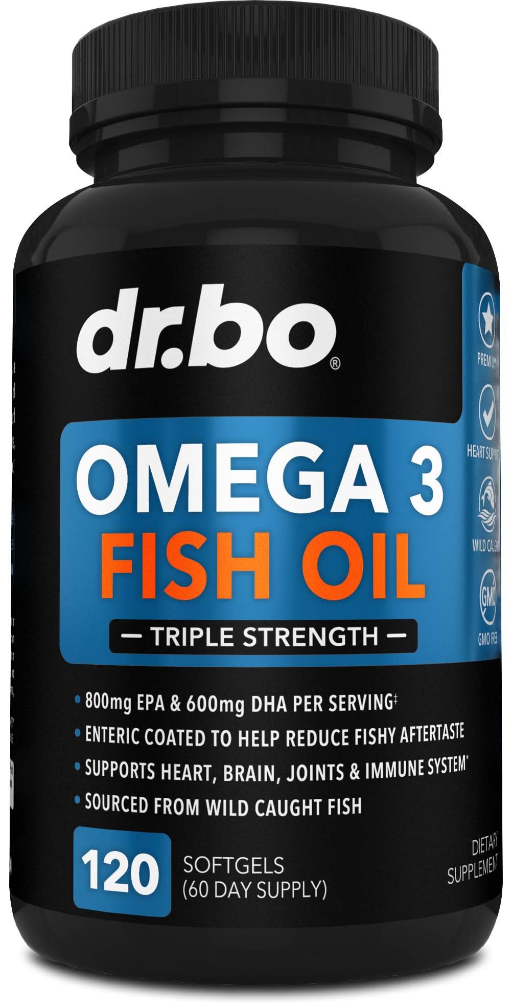 Omega 3 Fish Oil Supplements - Triple Strength Fish Oil Omega 3 Supplements 2000mg EPA DHA Women Men - Triple Strength Natural Omega3 Supplement 2000mg EPA DHA Fatty Acids 1000mg Burpless 60 Softgels