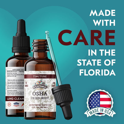 OSHA Root Liquid Extract for Respiratory Support, Organic OSHA Tincture Natural Lung Detox 2 Fl Oz