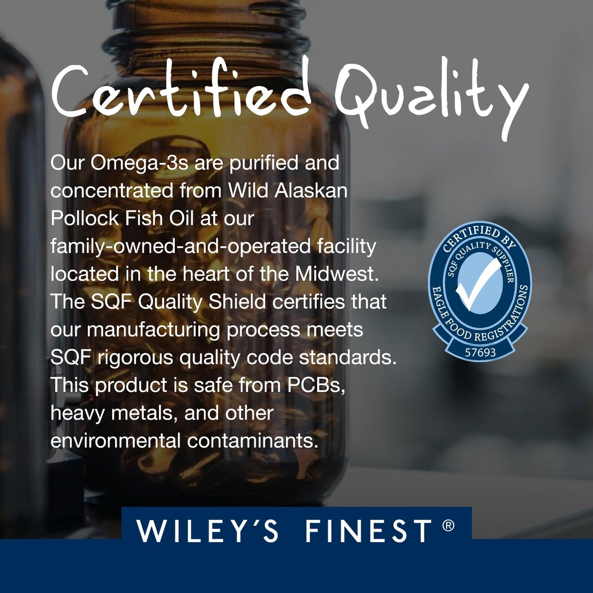 Wiley's Finest Wild Alaskan Fish Oil Prenatal DHA - 900mg EPA and DHA Omega-3s