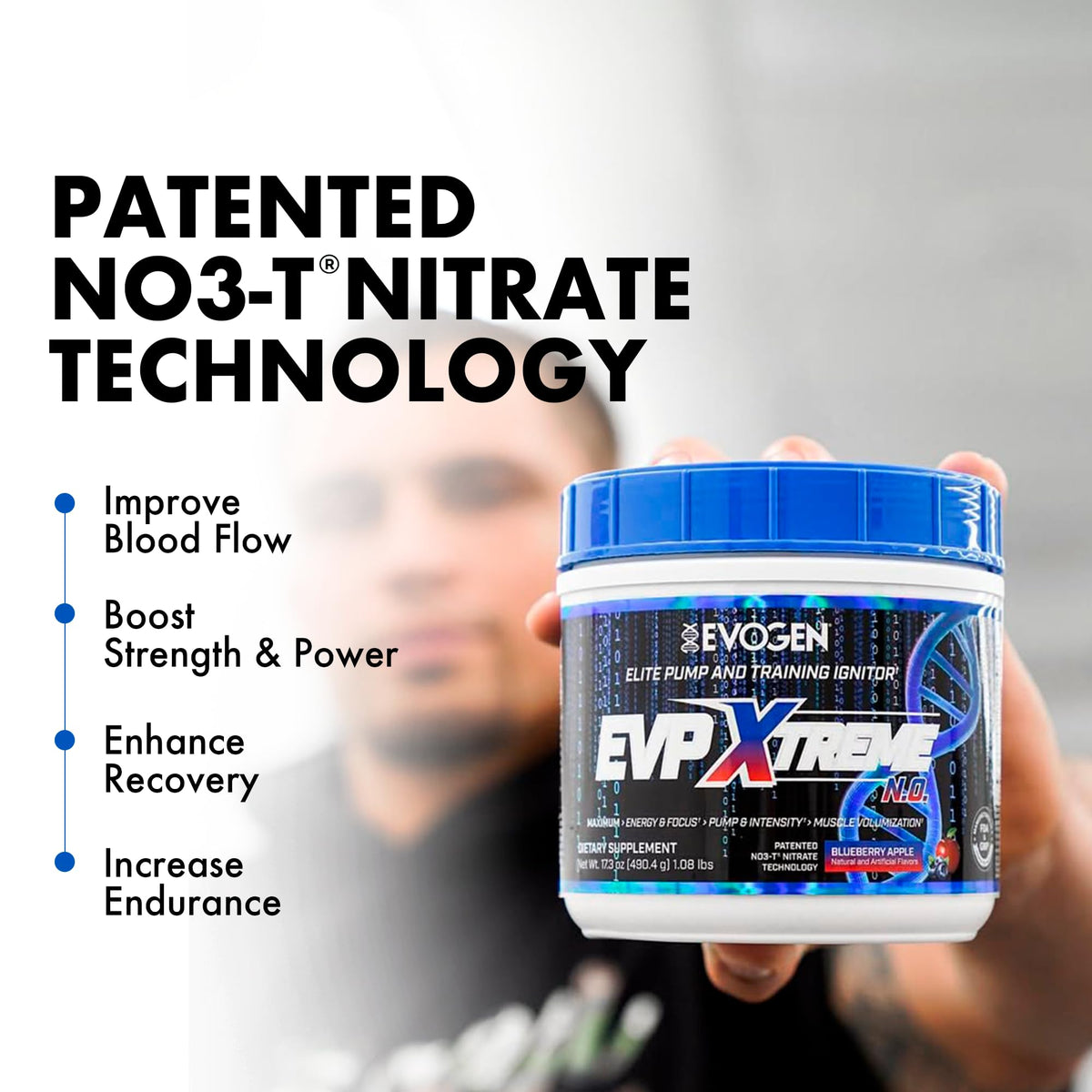Evogen EVP Xtreme NO Pre-Workout for Men & Women | Sour Candy | 40 Servings | Arginine nitrate, L-citrulline, beta-alanine, creatine and coconut water; caffeine and yohimbe for energy and pumps