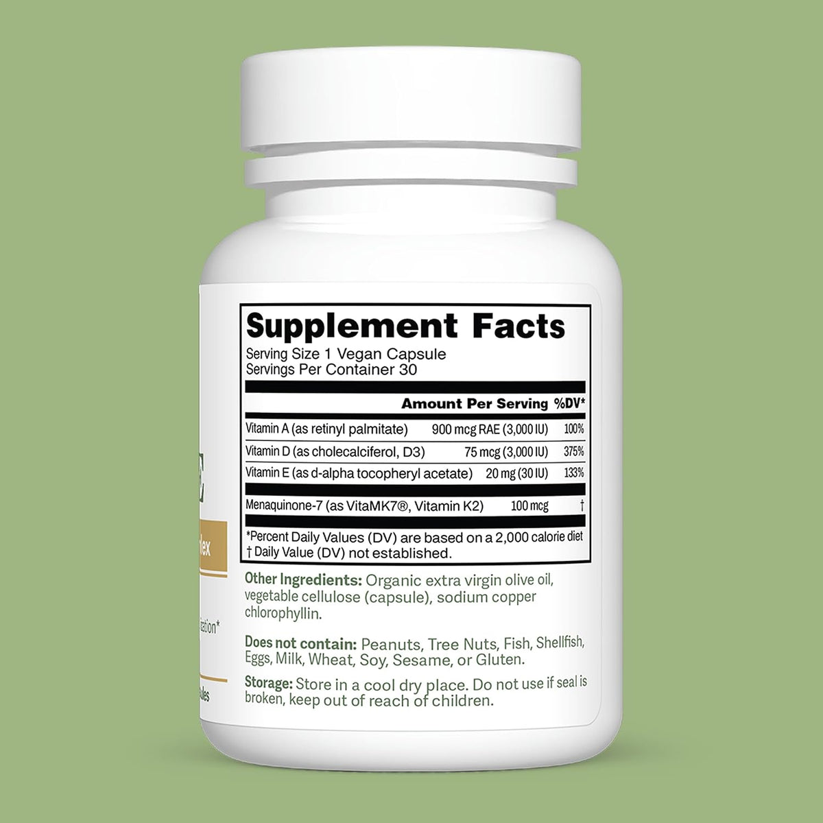 Dr. Murray's Vitamin K2-D3-A-E Liquid Vegan Capsules - Synergistic Fat-Soluble Blend | Bone, Vascular & Immune Support | Third-Party Tested | Clean Formulation | No Artificial Additives | 30 Count