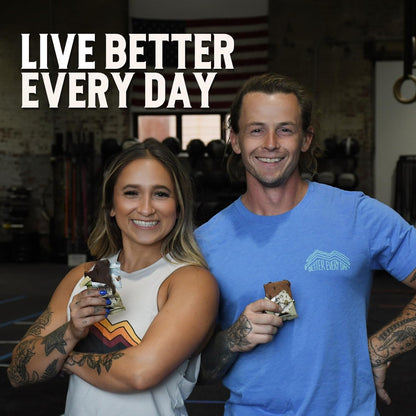 Earth Fed Muscle Brownie Points – Chocolate Brownie Grass Fed Whey Protein Bars | 15g Protein Snack | Gluten Free, Non-GMO, All-Natural Clean Energy | 2.12 oz Bars (10 Count)