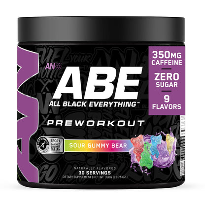 All Black Everything Pre-Workout Powder | Preworkout Energy Drink Mix | 350mg Caffeine | Beta Alanine & Citrulline | Energy Supplement for Men & Women | Baddy Berry | 30 Servings