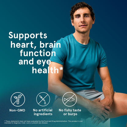 Puori Omega 3 Fish Oil Supplement - Ultra Pure & Burpless Wild Caught Fish Oil with 2000mg Omega 3 Fatty Acids,1250mg EPA & 500mg DHA Supports Heart, Brain & Eye Health - IFOS Certified - 240 Softgels