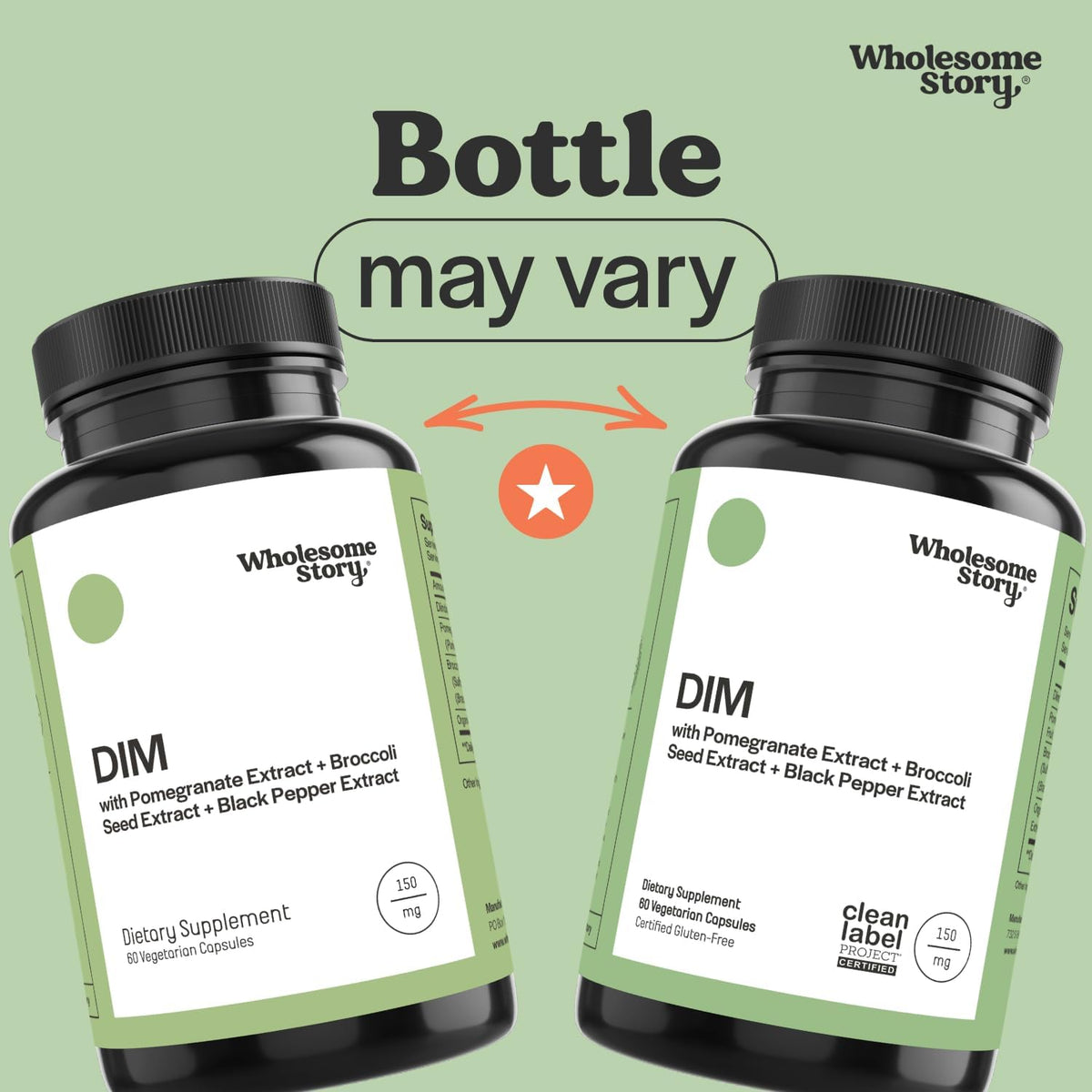 DIM Supplement Women | DIM SGS | Pomegranate, Broccoli and Black Pepper Blend | Estrogen & Hormone Balance for Women | Cell and Tissue Health | 60-Day Supply | Clean Label Project Certified