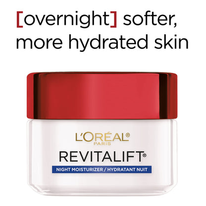 L'Oreal Paris Revitalift Anti-Wrinkle and Firming Face Night Cream, Pro Retinol 1.7 oz
