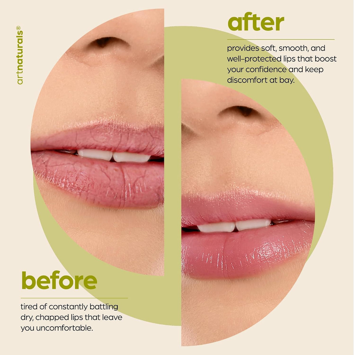 ArtNaturals Beeswax Lip Balm Set, 6 Pack