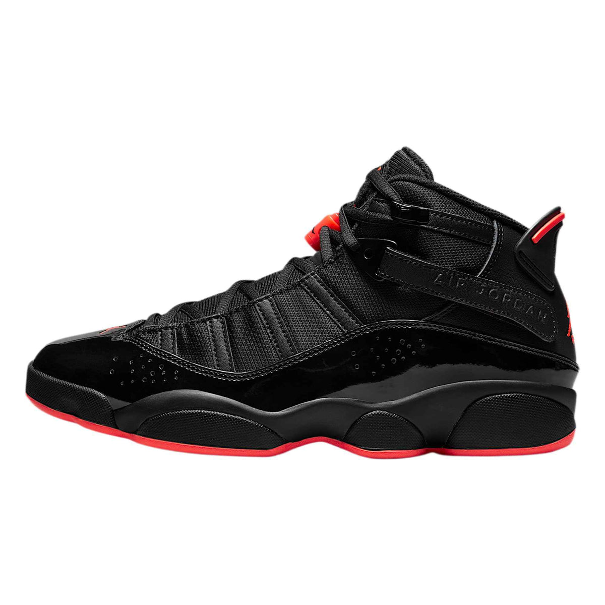 Nike Air Jordan 6 Rings 322992 064, Men's Fashion Shoes, 10.5 Black, Black/Infrared 23-black