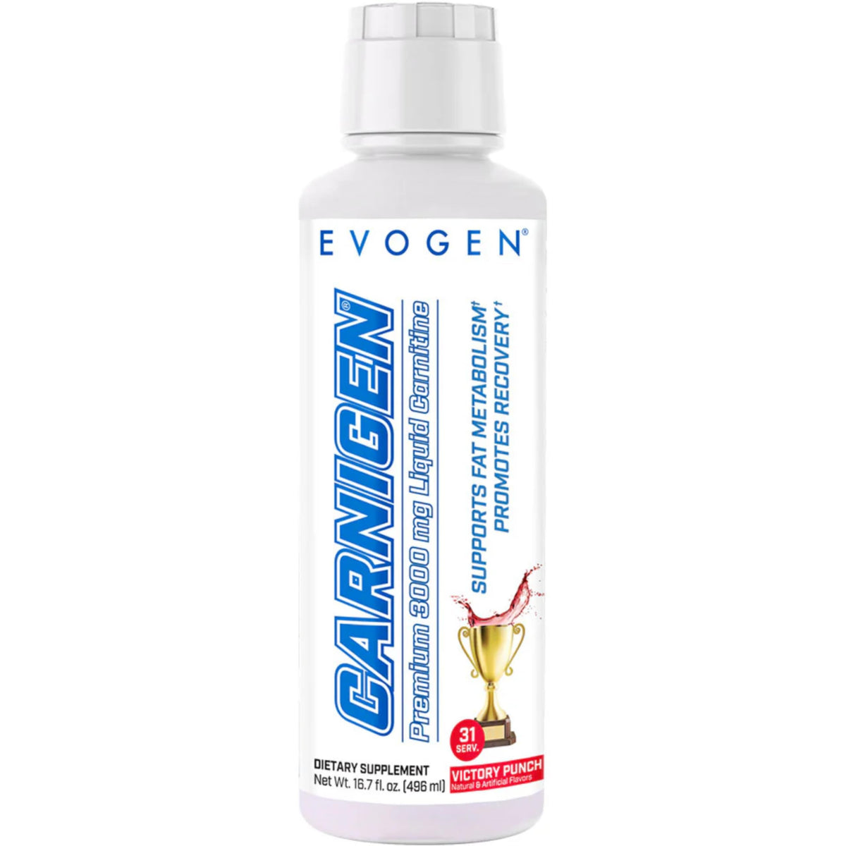 Evogen Carnigen Liquid 3000 | Energy Support | Sour Gummies | 31 Servings