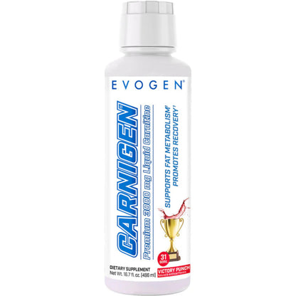 Evogen Carnigen Liquid 3000 | Energy Support | Sour Gummies | 31 Servings