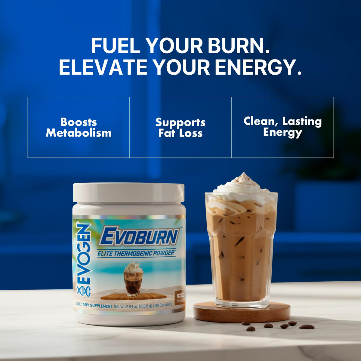 Evogen Evoburn Thermogenic | Mango | 30 Servings | MitoBurn, InnoSlim and ProGBB with caffeine, L-tyrosine, cocoa extract, DMAE and AdvantraZ for energy, focus and metabolism