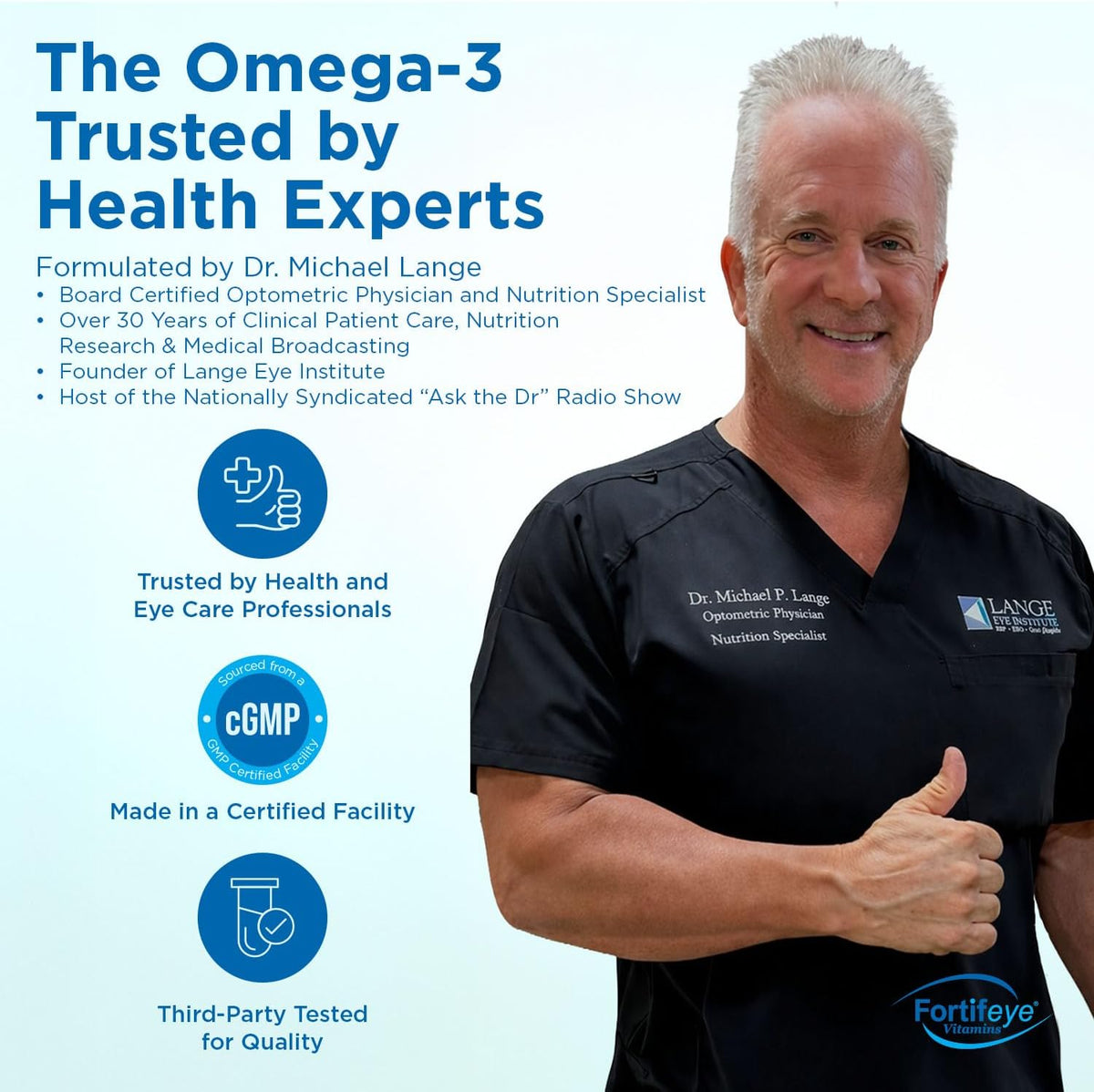 Fortifeye Super Omega-3 Max Fish Oil - 60 Count - Quadruple Strength Ultra-Pure rTG Omega-3-2400mg EPA + DHA in 2 Softgels - Expertly Concentrated & Purified in Norway from Wild Fish - Lemon Flavor