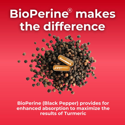 Health Plus Turmeric Curcumin with BioPerine, 90 Capsules, 30 Servings | 150mg Turmeric Extract 95% Curcuminoids with BioPerine, no preservatives; supports joint health and antioxidant protection