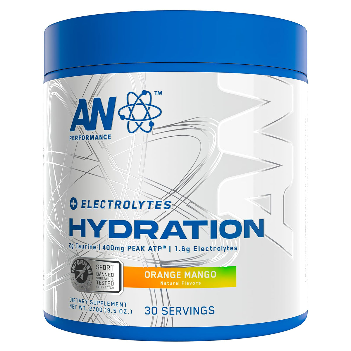 AN Performance Electrolyte Drink Mix | Zero Sugar Hydration Powder | Magnesium + Calcium + Potassium | Strawberry Pineapple | 30 Servings