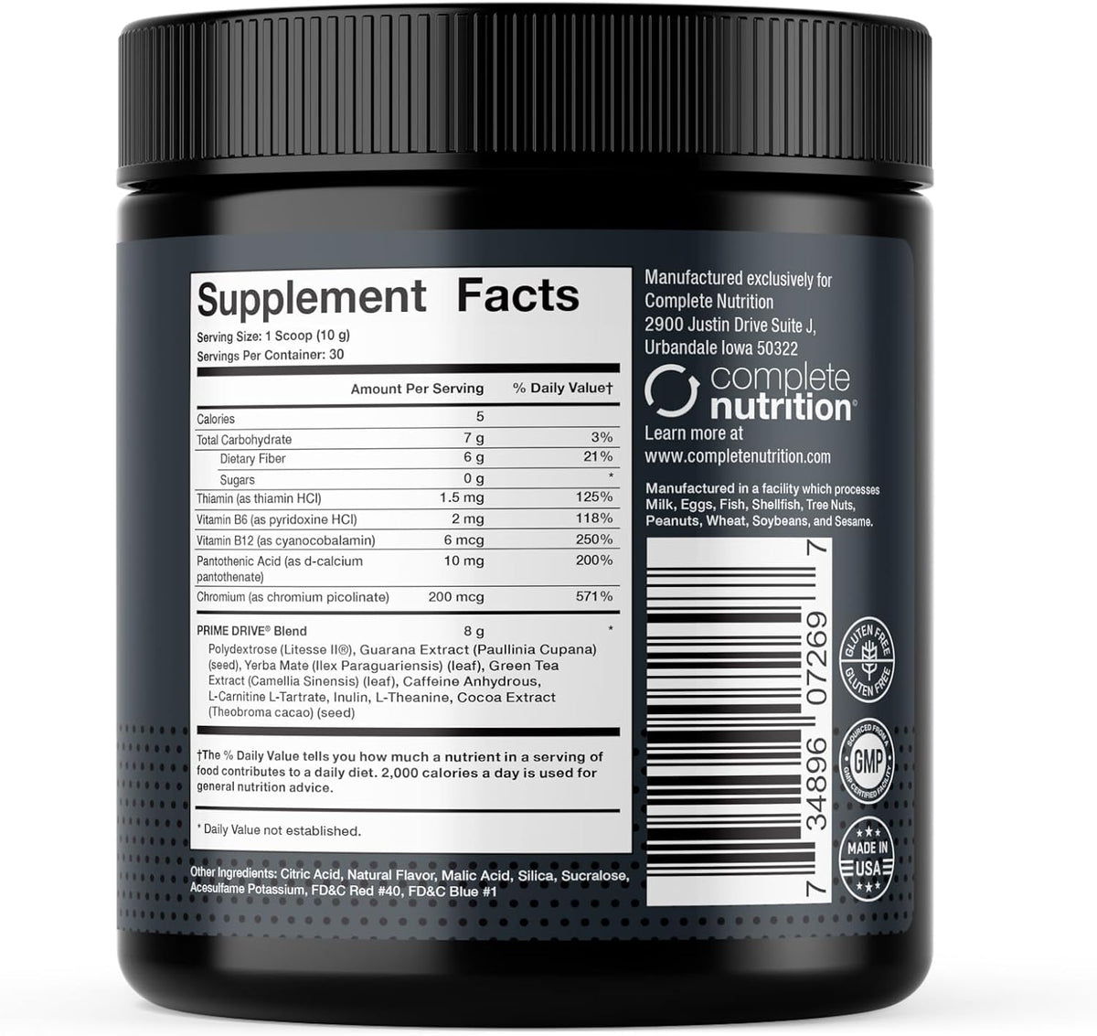 Prime Drive Energy Cherry Acai Pre Workout Energy Drink Powder, Provides Extreme Energy, Focus and Intensity, Boosts Metabolism (30 Servings)…