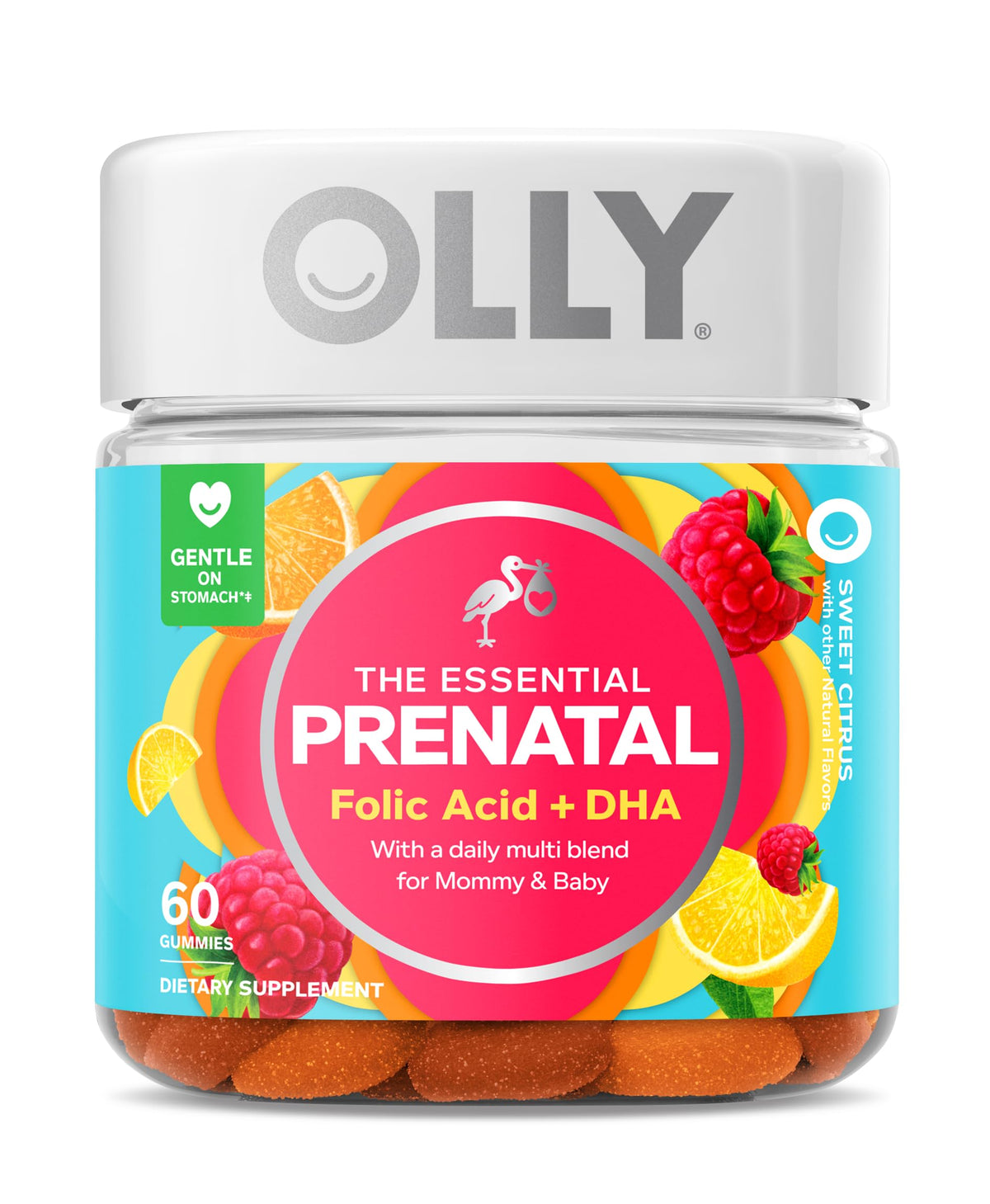 OLLY The Essential Prenatal Gummy Multivitamin, 30 Day Supply