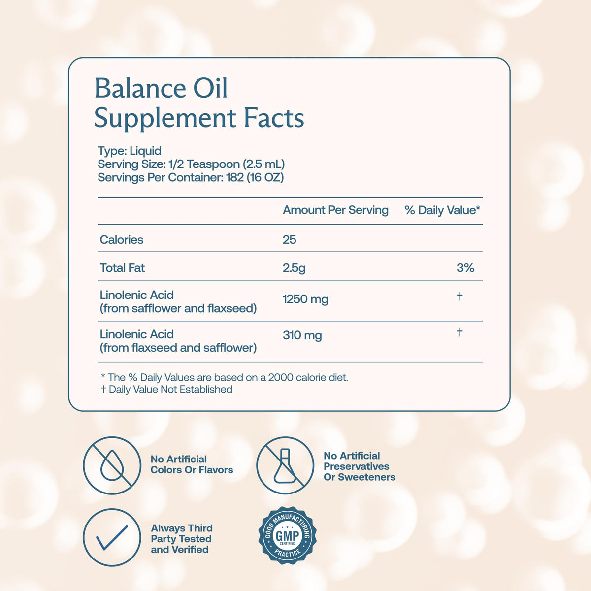 BodyBio Balance Oil - Essential Fatty Acids for Brain, Skin, & Mood | Cold-Pressed Omega 3 & 6