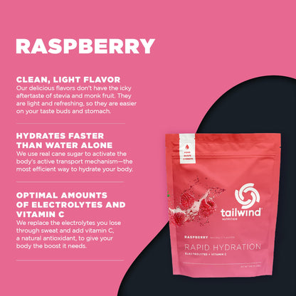 Tailwind Nutrition Rapid Hydration, Strawberry Lemonade, 12 Servings