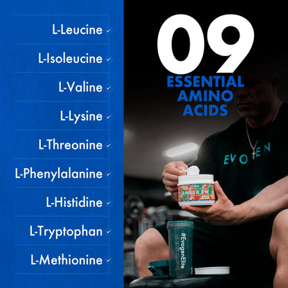 Evogen Amino K.E.M. EAA & BCAA | Tropic Thunder | 30 Servings | S7 nitric oxide blend with betaine anhydrous, coconut water and leucine for blood flow, muscle growth, hydration and recovery