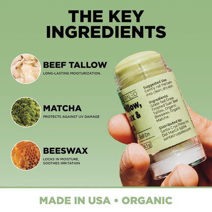 Santa Cruz Paleo Beef Tallow Matcha Moisturizing Balm