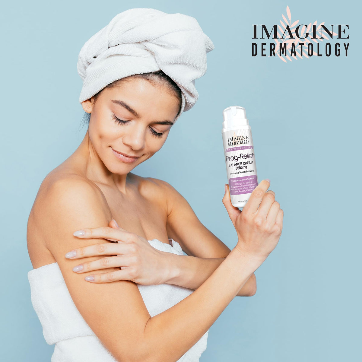 Imagine Dermatology Bio-Identical Progesterone Cream, 50% More - 3000mg, 150 Pump Doses