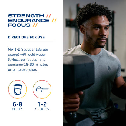AN Performance Pre-Workout Powder Supplement for Men & Women | Energy Drink Mix with 300mg Caffeine + Beta Alanine + Citrulline | Third-Party Tested | Fruit Punch | 30 Servings