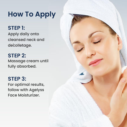 Agelyss Neck Firming Cream - With Pepha-Tight and Gatuline Expression - Paraben-Free, Cruelty-Free, Vegan - 1 FL OZ - Pack of 1