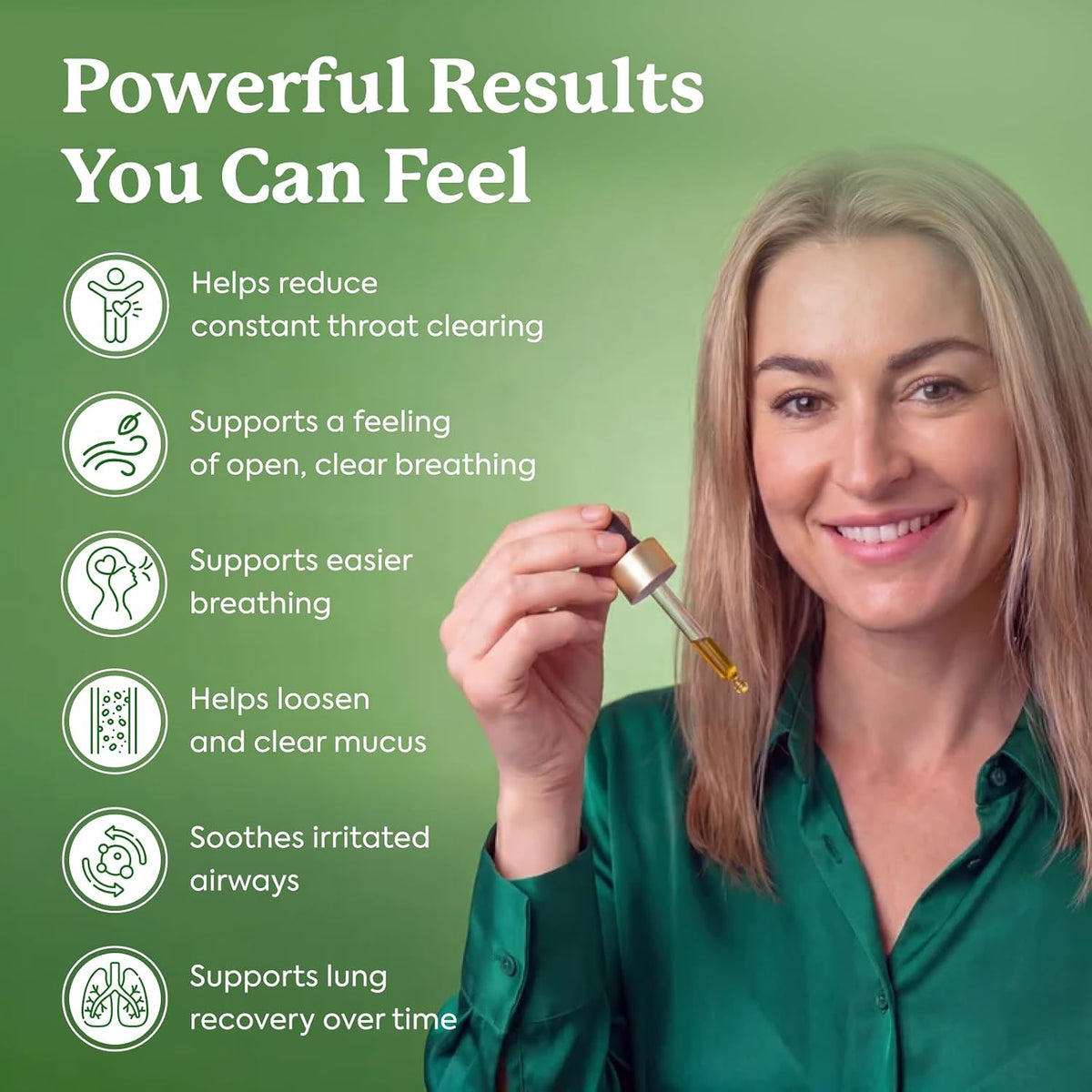 Mullein Drops for Lungs - Mullein Leaf Extract Supplement | for Women & Men, 6-in-1 Lung Detox And Bronchial Cleanse For Smokers, Respiratory Health Support, 2 Fl Oz
