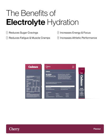 Cadence Sachets Core Melonberry - Carton (5g x 30) Science-Backed Hydration | Electrolyte Formula + Caffeine | Vegan, Keto & Paleo Friendly | Sodium, Potassium & Magnesium for Performance & Recovery