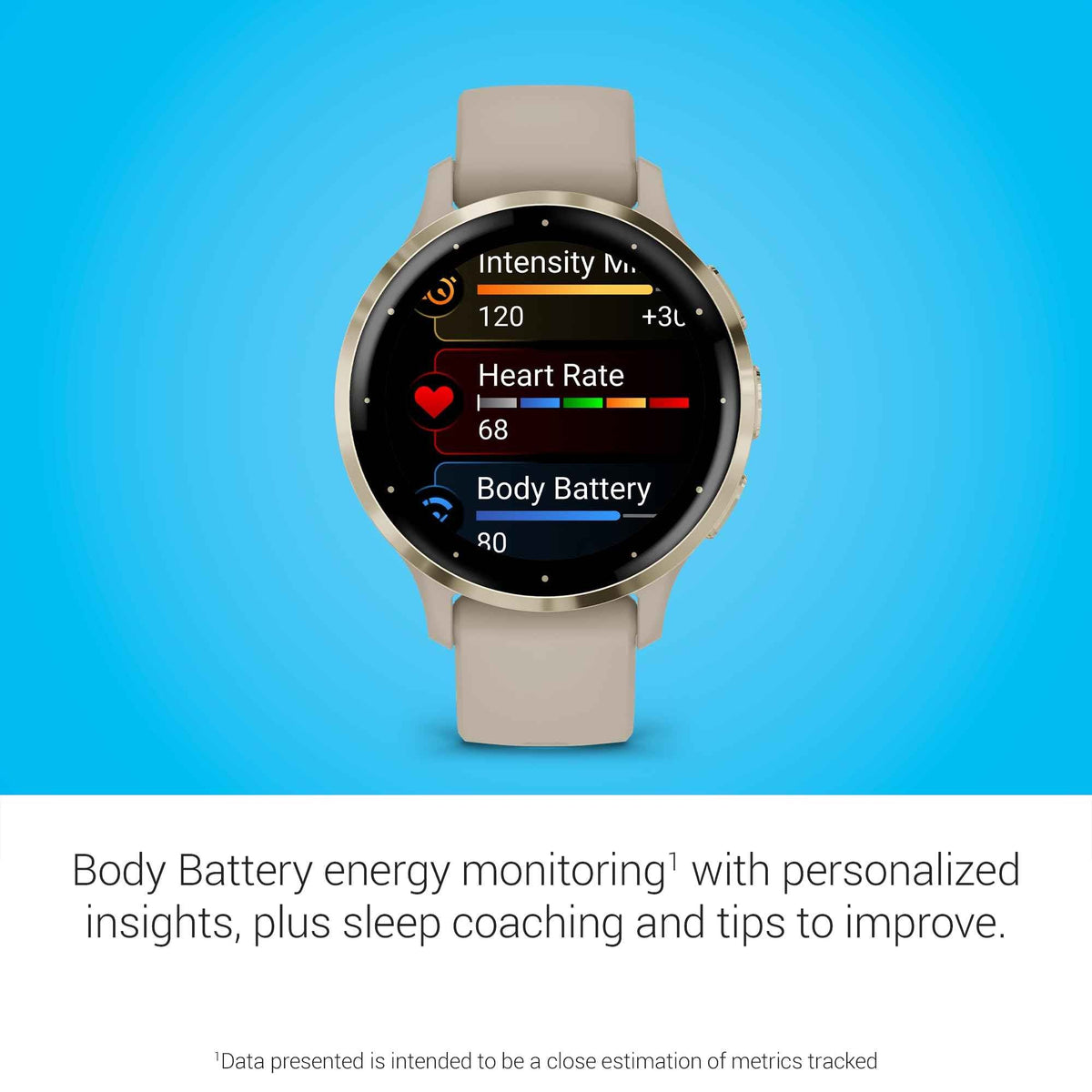 Garmin Venu® 3S, Premium Fitness Smartwatch, 41mm, French Gray