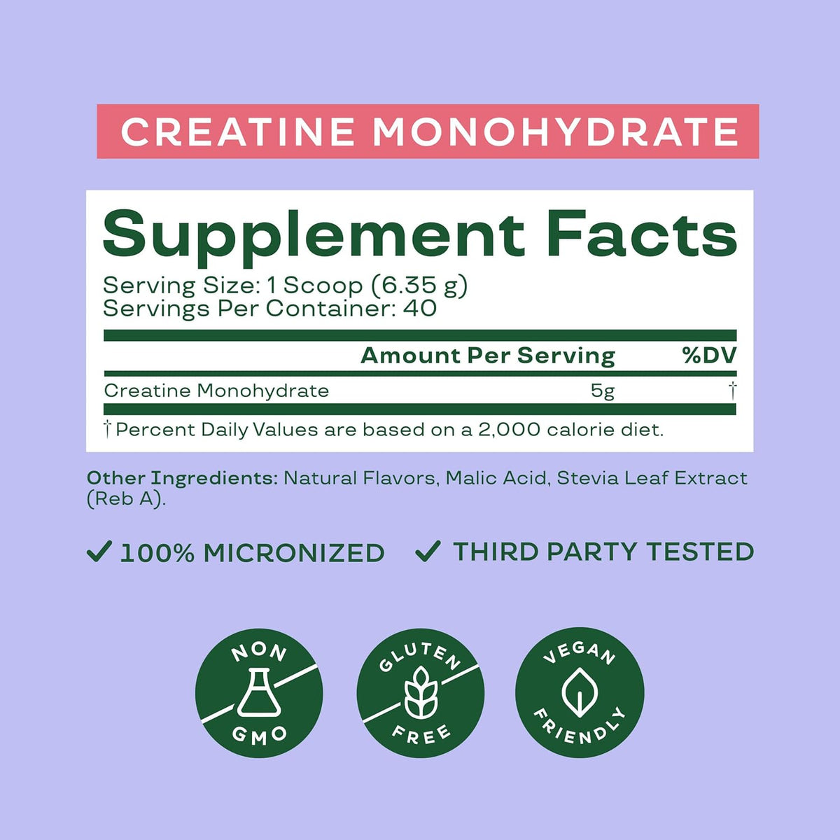 Bloom Nutrition Creatine Monohydrate Powder, Raspberry Lemon, 40 Servings | 5g Micronized Creatine, Supports Muscle Recovery, Strength, Endurance, Pre or Post Workout, Gluten Free, Non GMO