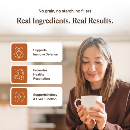 Real Mushrooms Supplement Capsules - Cordyceps Mushroom Powder Rich in Beta Glucans - Mushroom Pills Cordyceps for Energy and Performance - Vegan, Non-GMO, No Grain Fillers, 120 ct