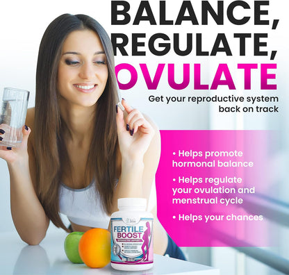 Inositol Capsules Myo-Inositol Fertility Supplements for Women Conception Prenatal Vitamins
