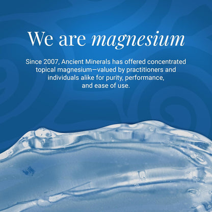 Ancient Minerals Magnesium Gel, Zechstein Chloride, for Massage, 8oz | Pure Zechstein magnesium chloride gel for massage & topical skin application. 8 oz bottle.