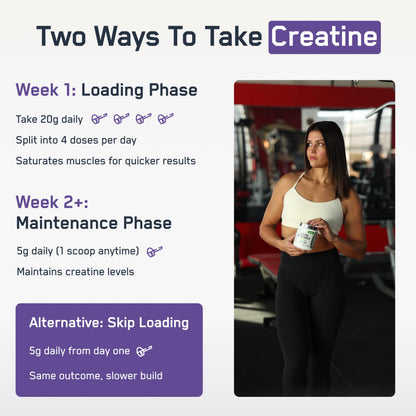 SteelFit Creapure Creatine Monohydrate Powder, Unflavored, 100 Servings | German Creatine Powder for Men, Women - Gym Workout Nutritional Supplements for Muscle Gain, Brain Health & Strength Building