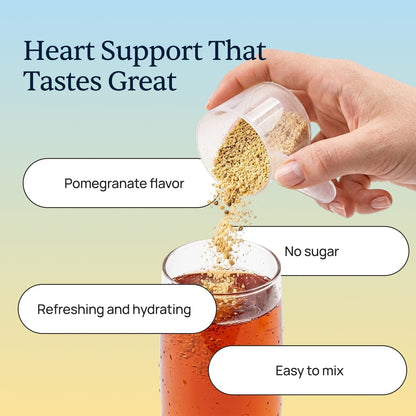 CardioCharge - Heart Health Drink Mix for Active Adults - D-Ribose Blend | Heart Drink Mix, Circulation and Hydration Support, Hibiscus and Magnesium, One Scoop in Water, Caffeine-Free