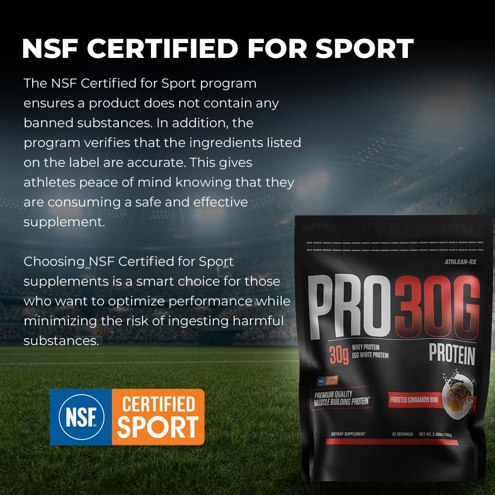 ATHLEAN-X PRO-30G, Premium Whey Protein Isolate Powder, French Vanilla Bean, Gluten-Free, Low Sugar, 30g of High Protein Powder for Muscle Recovery & Growth