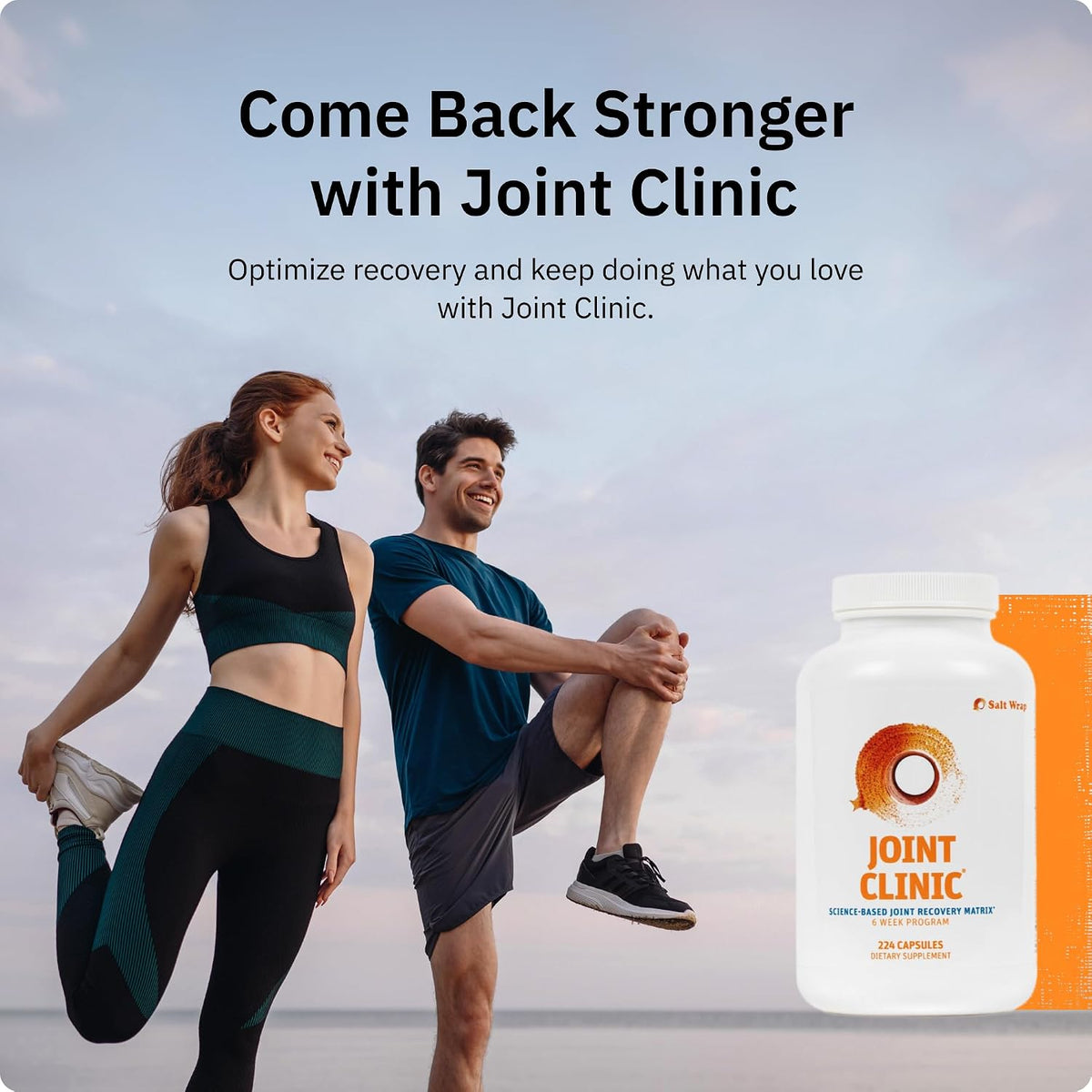 SaltWrap Joint Clinic Multivitamin, Type II Collagen, 224 Caps Made in USA, C3 Turmeric with Cissus and Hyaluronic Acid to Reduce Oxidative Stress and Support Healthy Inflammation Response | Made in USA, C3 Turmeric with Cissus and Hyaluronic Acid to Redu